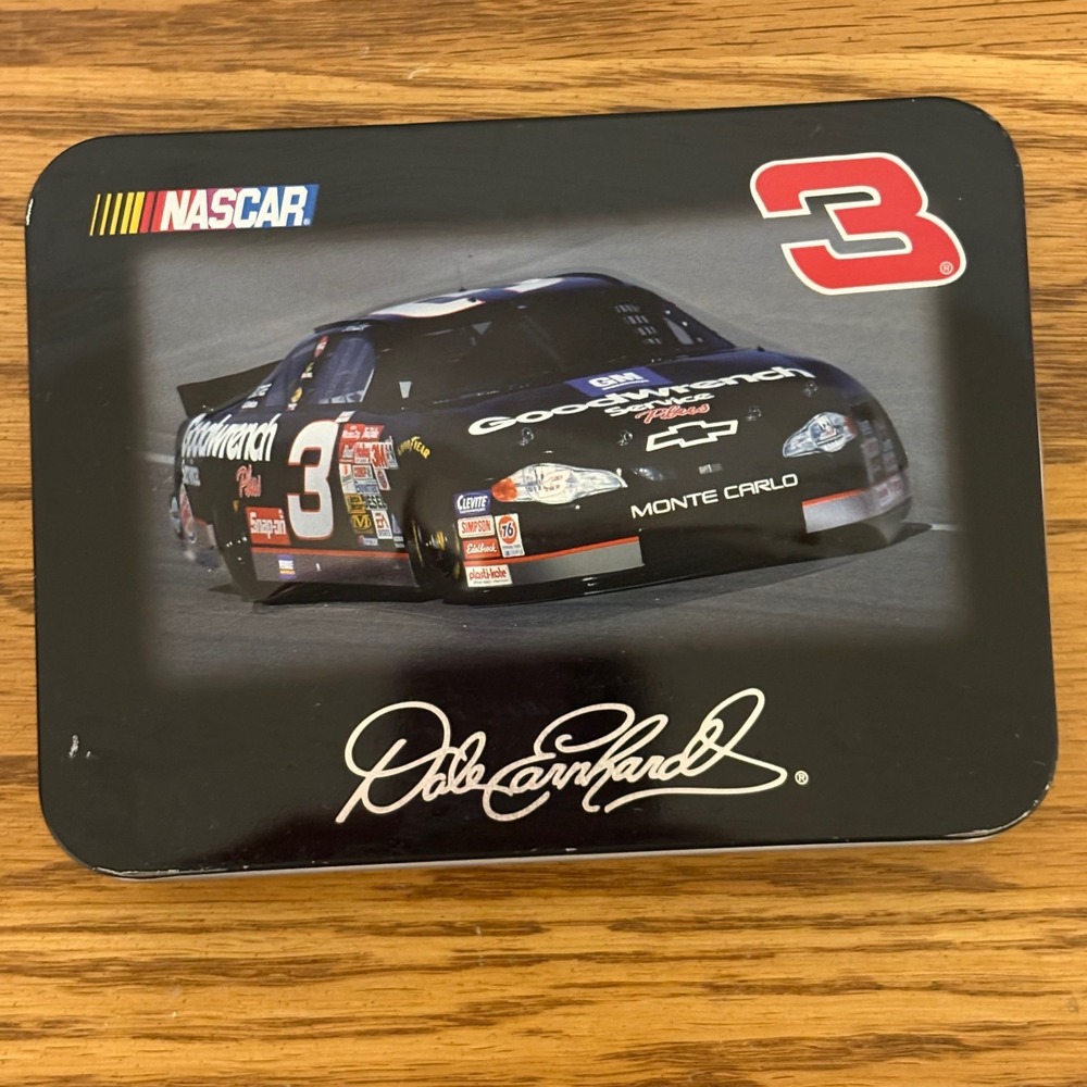 Dale Earnhardt NASCAR #3 Playing Cards 2 Deck Set‎ in Collector Tin 2001